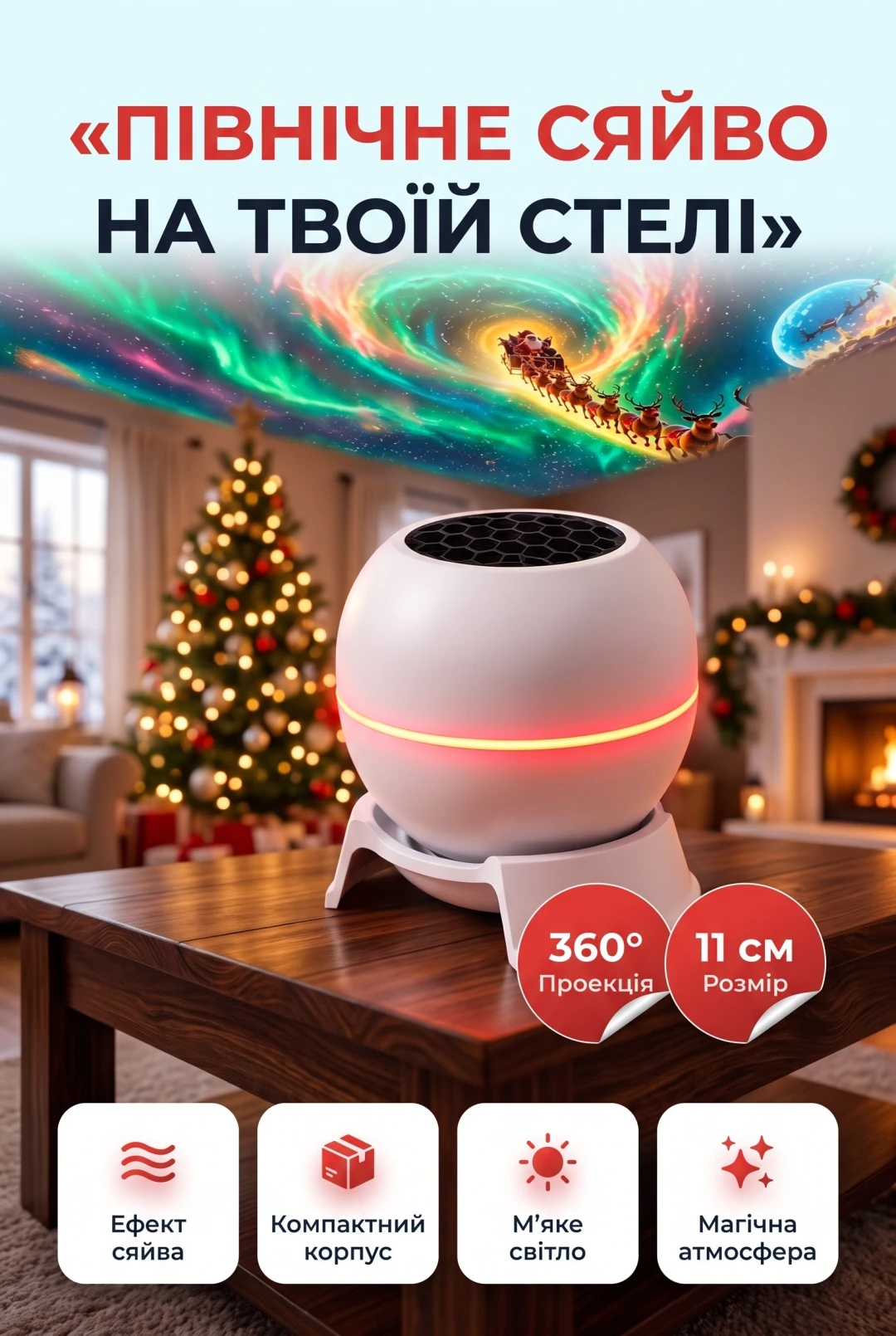 Північне сяйво на твоїй стелі